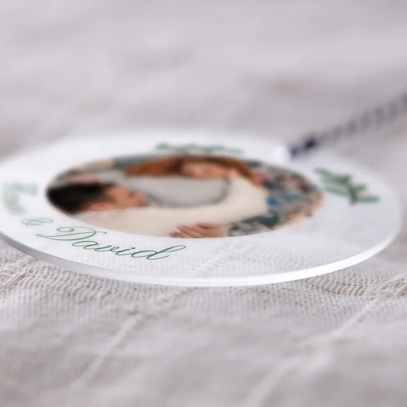 Personalized Christmas Ornament with Photo and Name