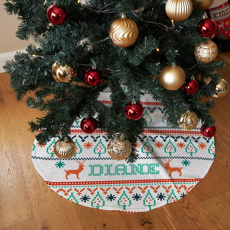 Personalised Christmas Tree Skirt for Festive Home Décor