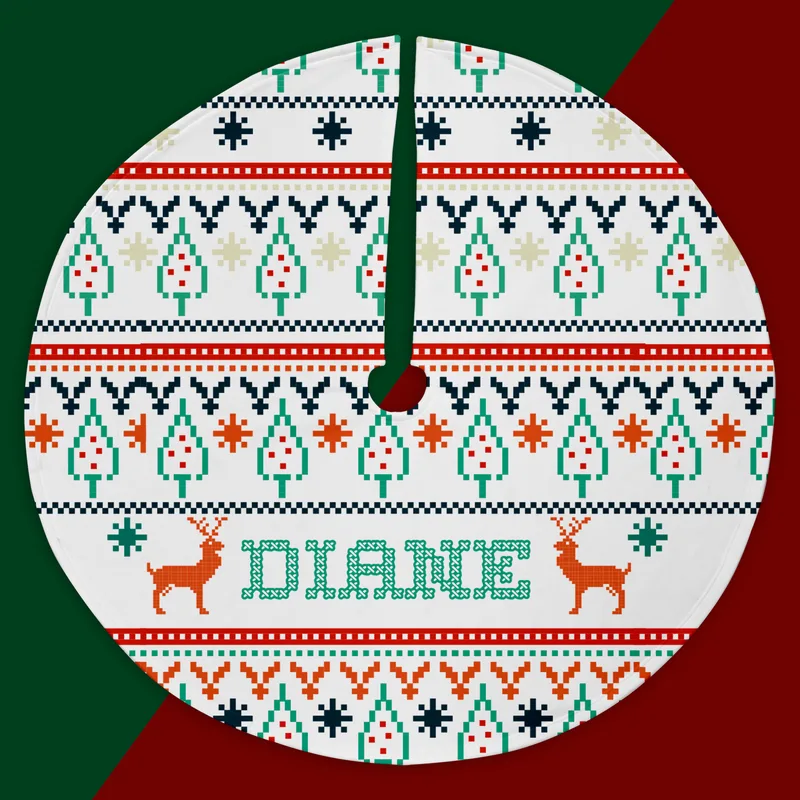 Personalised Christmas Tree Skirt for Festive Home Décor