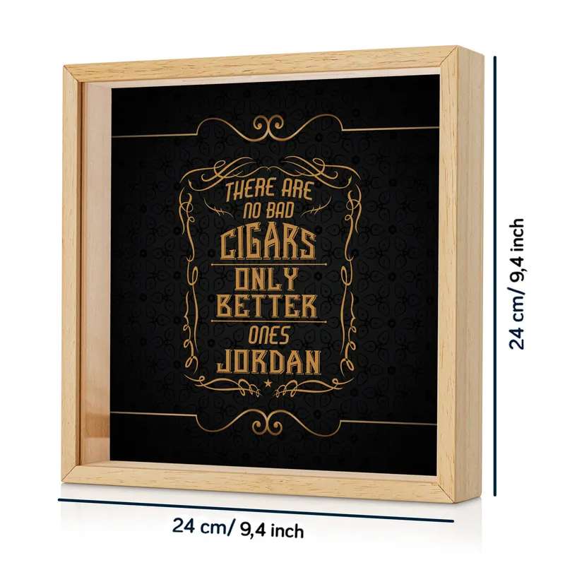 Personalized Cigar Band Collection Display Box