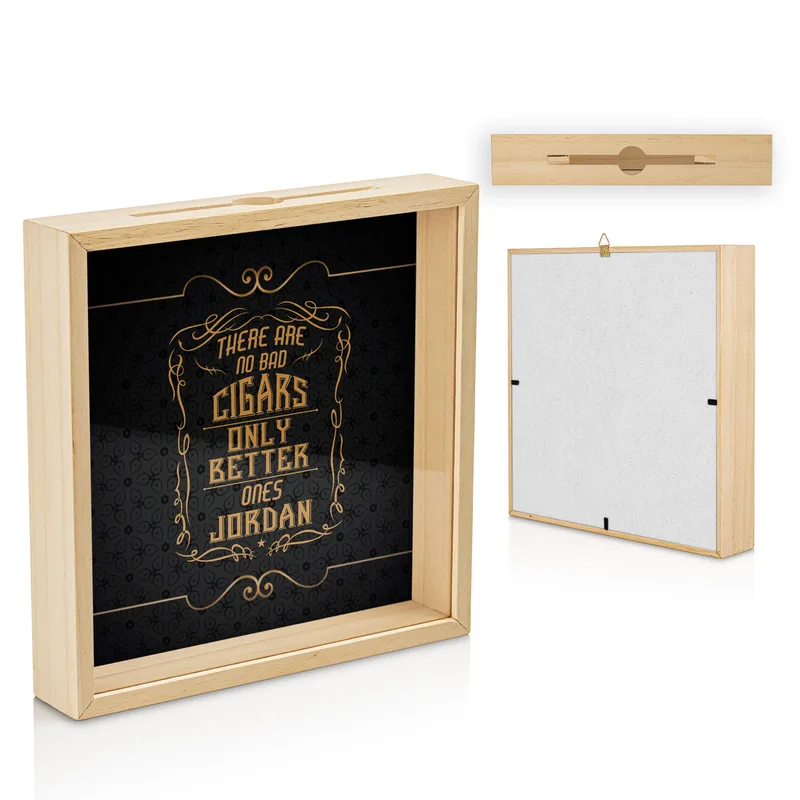 Personalized Cigar Band Collection Display Box