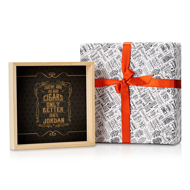 Personalized Cigar Band Collection Display Box
