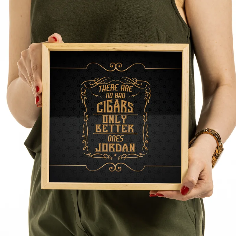 Personalized Cigar Band Collection Display Box