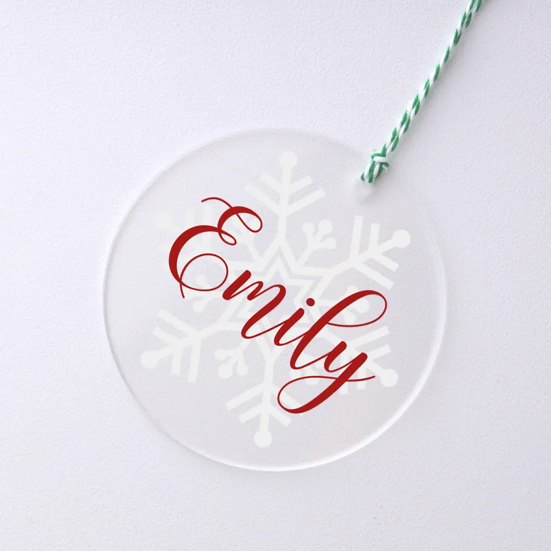 Personalised Acrylic Pine Tree Ornament