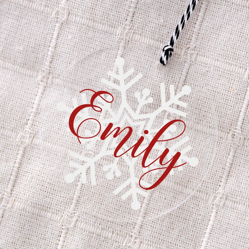 Personalised Acrylic Pine Tree Ornament