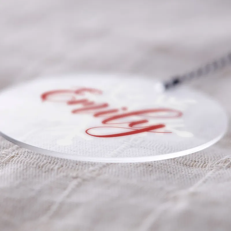 Personalised Acrylic Pine Tree Ornament