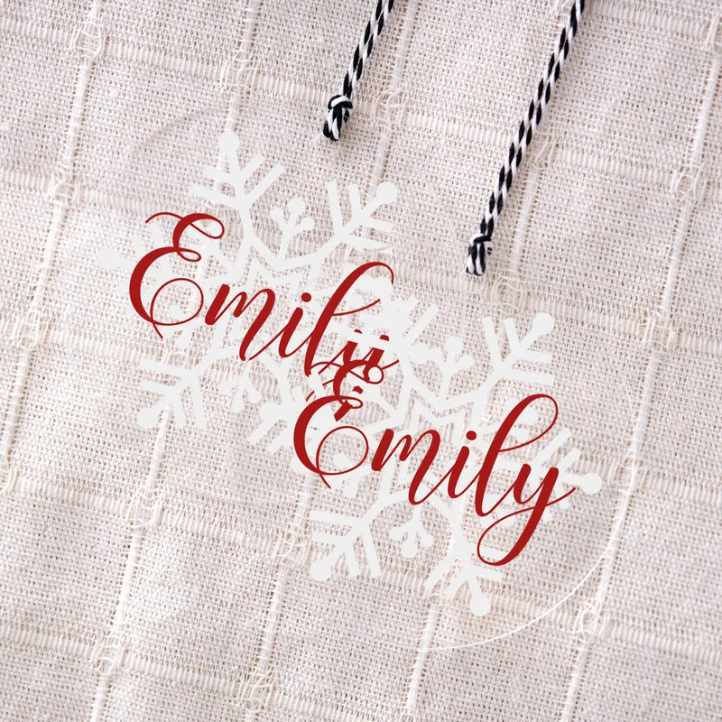 Personalised Acrylic Pine Tree Ornament