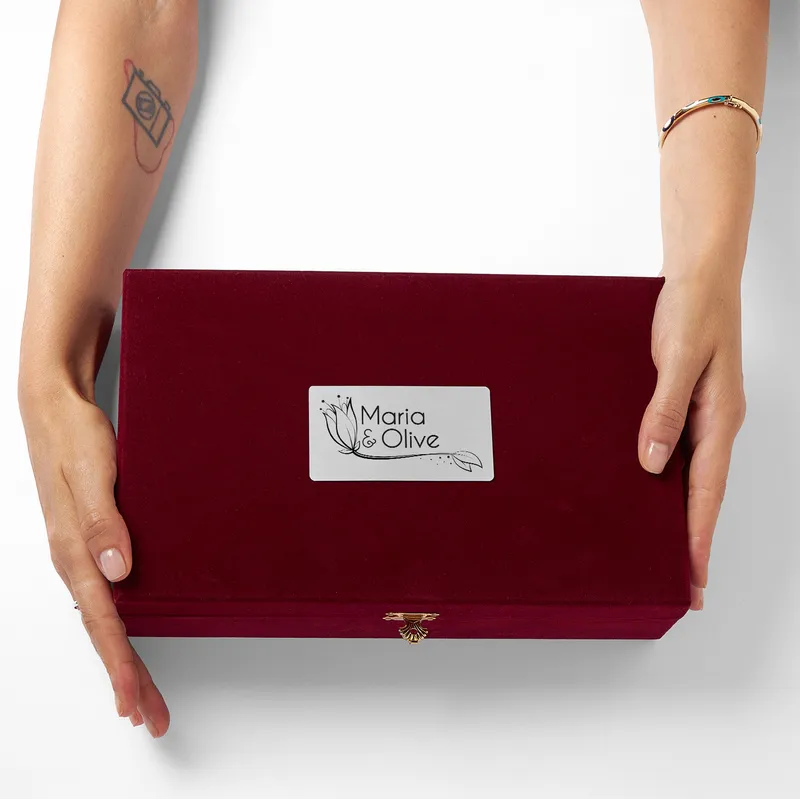 Personalized Coffee Cup Set with Names in Gift Box