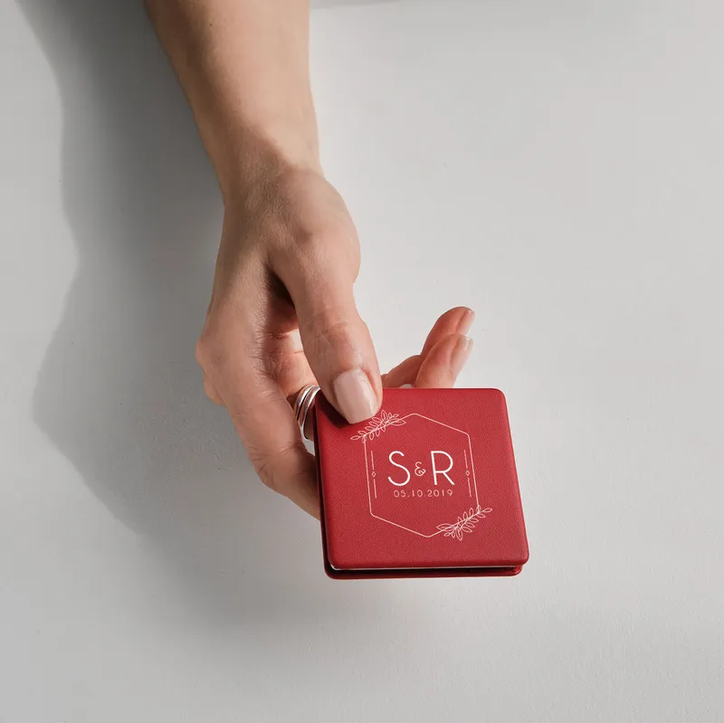 Personalized Compact Mirror for Women