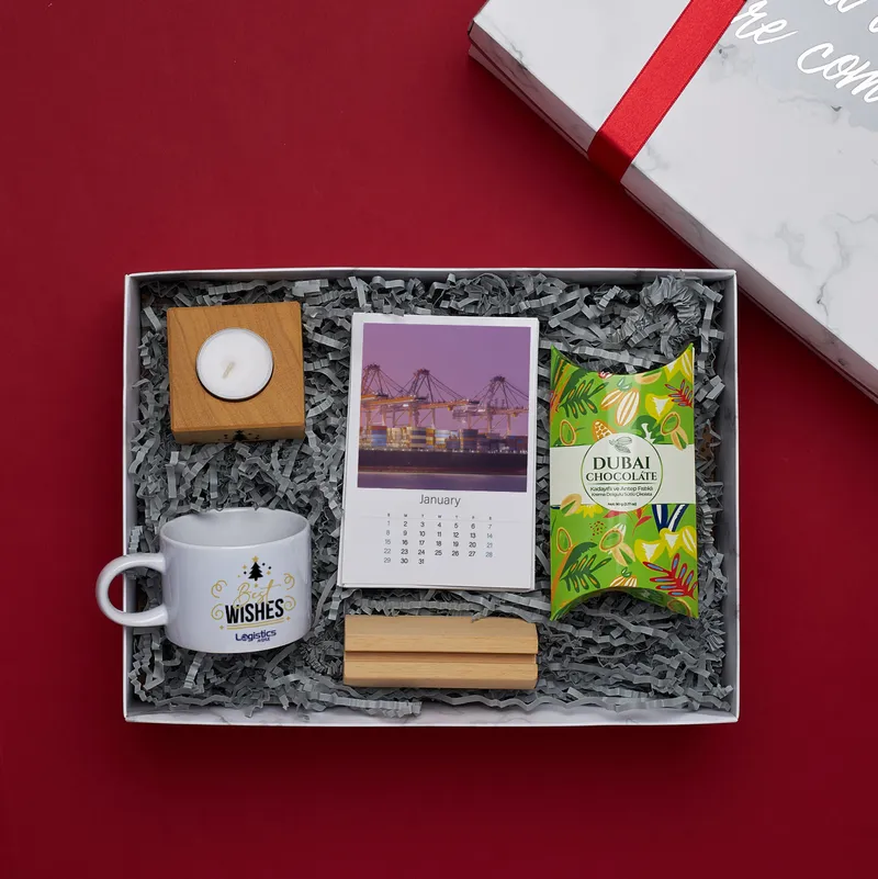 Personalised Corporate New Year's Gift Box with Logo