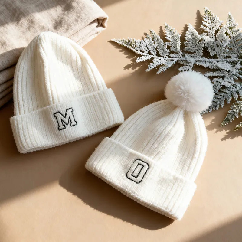 Personalized Couple Beanie Set for Couple