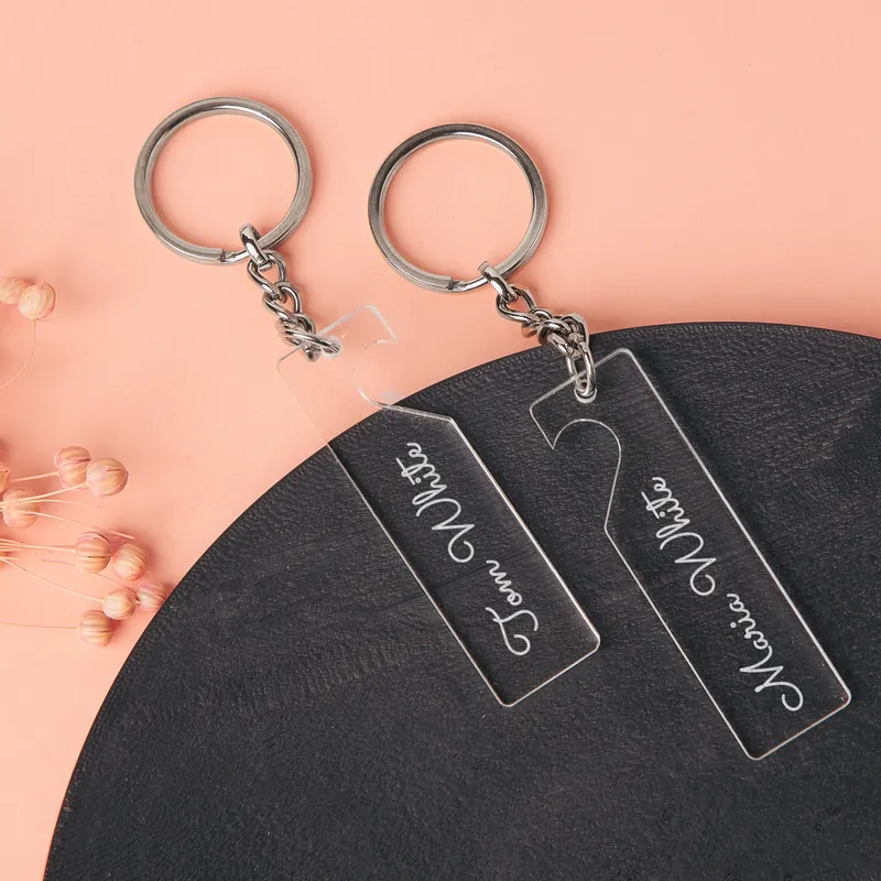 Personalized Couples Heart Keychains Perfect for Any Occasion