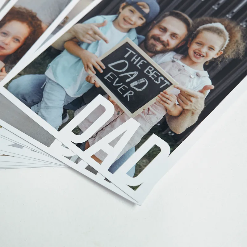 Personalized Dad Photo Prints 5x7 Classic Set of 12