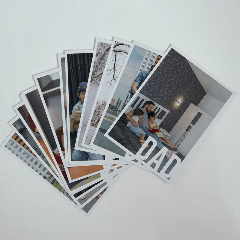 Personalized Dad Photo Prints 5x7 Classic Set of 12