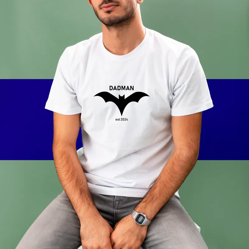 Personalized Dadman Tee with Custom Date