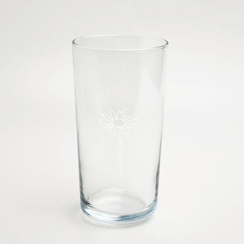 Personalized Daisy Fruit Juice Glass for Women