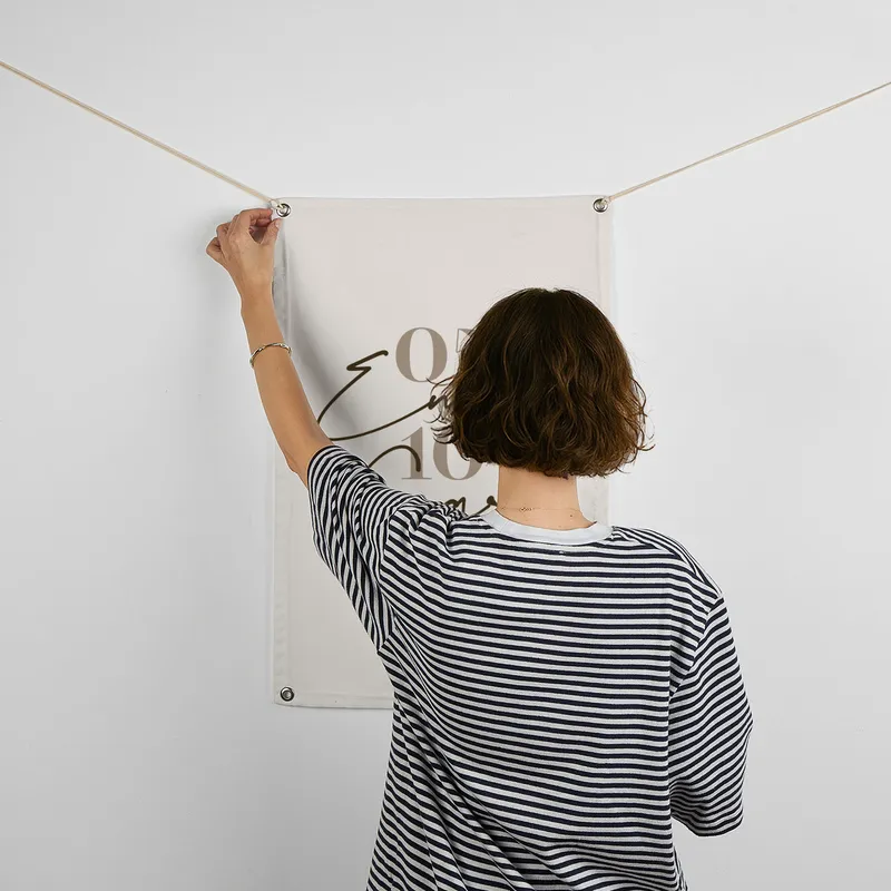 Personalized Date and Names Wall Banner - 17 x 27 inches