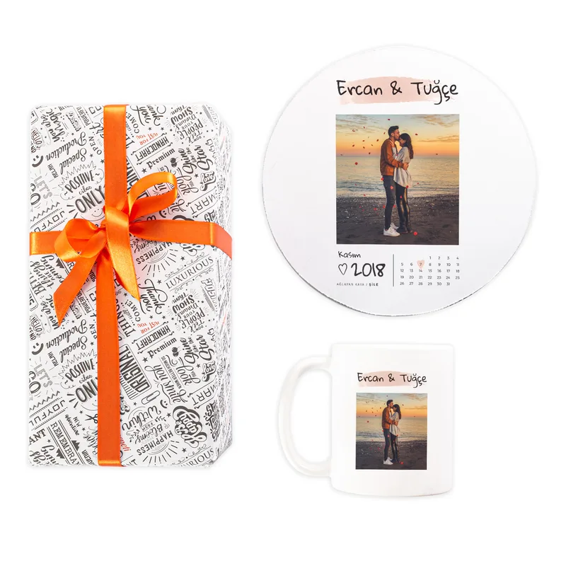 Personalized Day-Printed Photo Mug and Mouse Pad Set for Your Loved One
