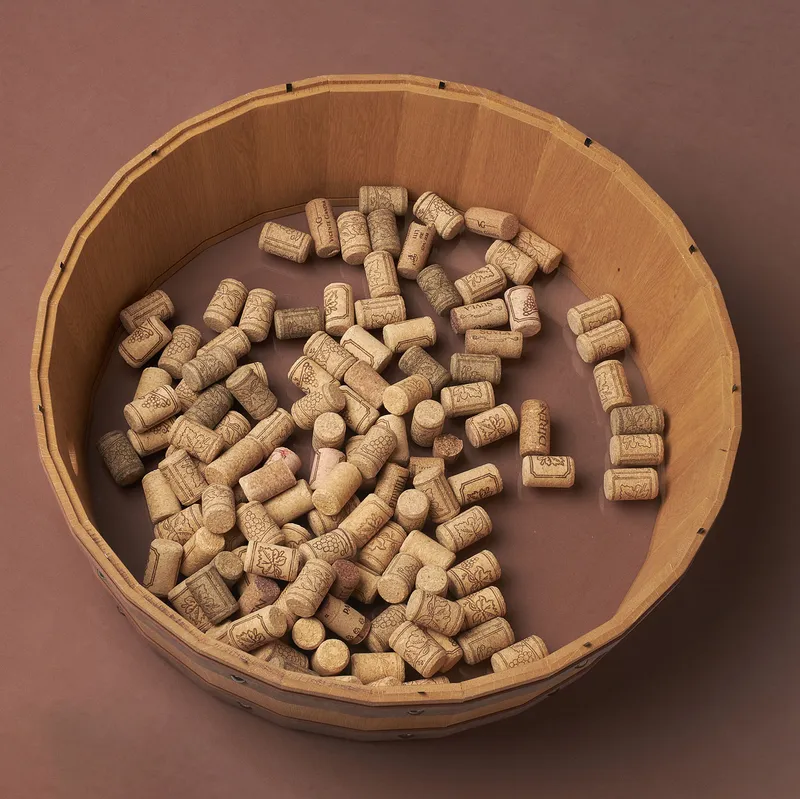 Personalised Decorative Wine Cork Box with Special Date