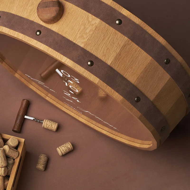 Personalised Decorative Wine Cork Box with Special Date