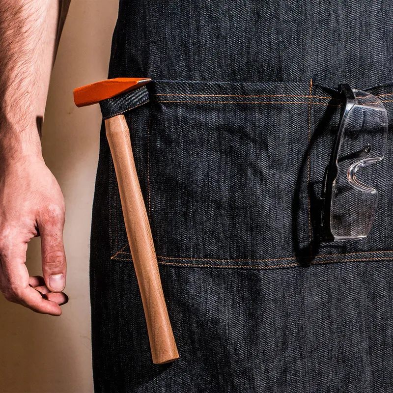 Personalized Denim Chef Apron with a Lovely Chef Message