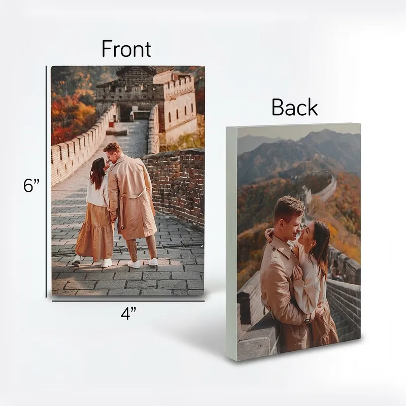 Personalized Desktop Double Sided Acrylic Frame - 4x6