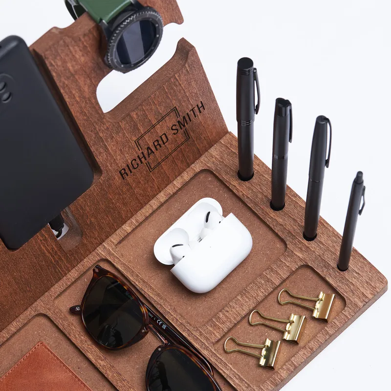 Personalized Desktop Pen and Accessory Organizer