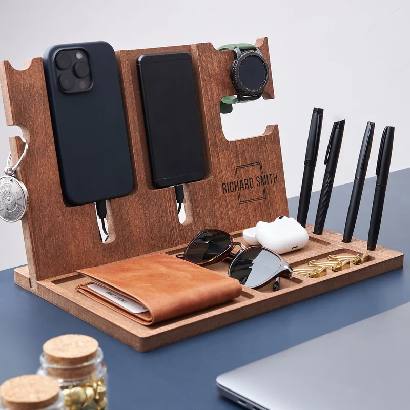 Personalized Desktop Pen and Accessory Organizer