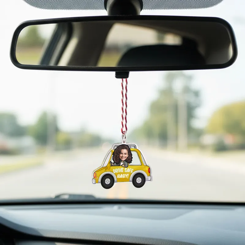 Personalized Drive Safe Car Ornament with Photo