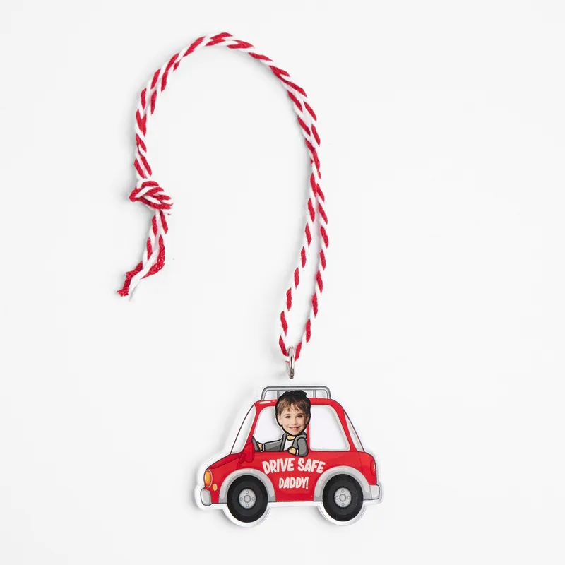 Personalized Drive Safe Car Ornament with Photo