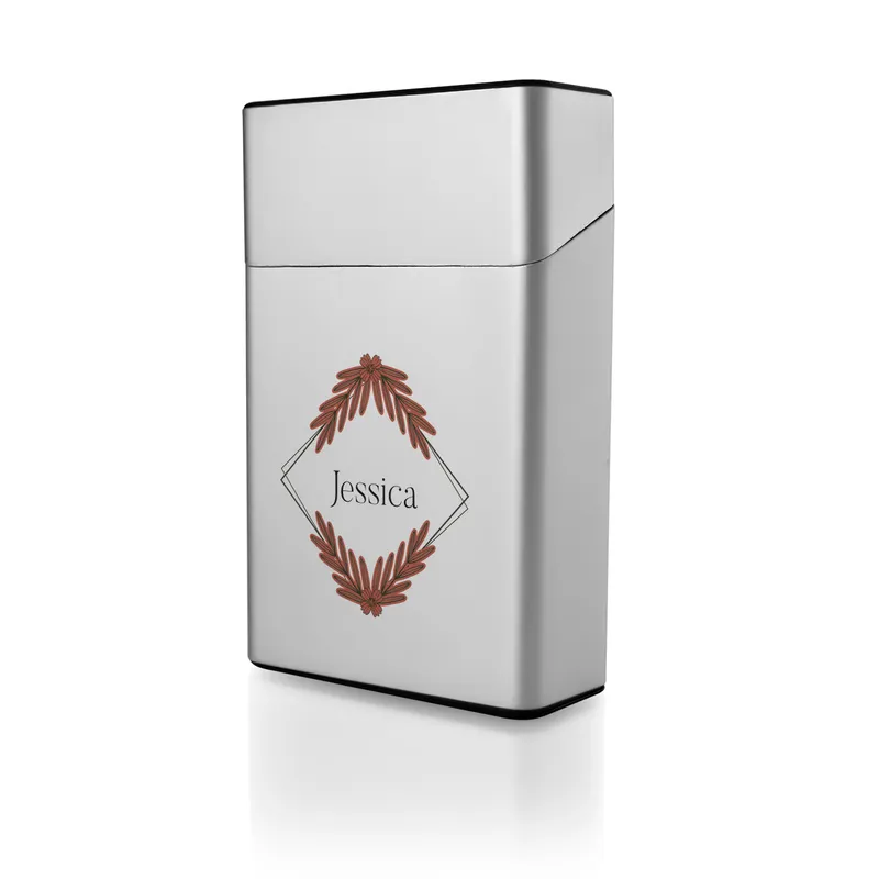 Personalized Elegant Metal Cigarette Case for Her