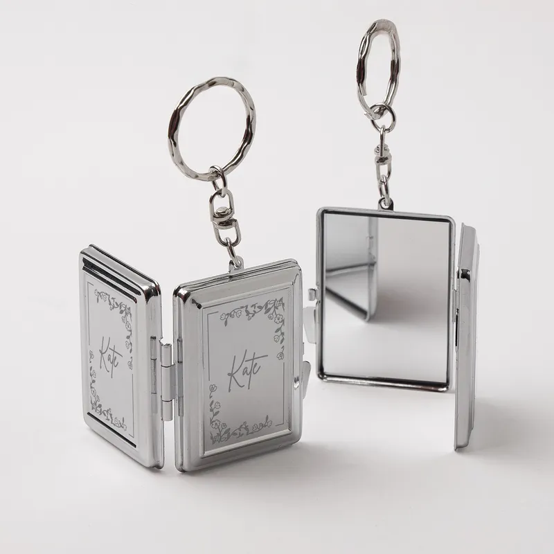 Personalized Elegant Mirror Keychain for Her