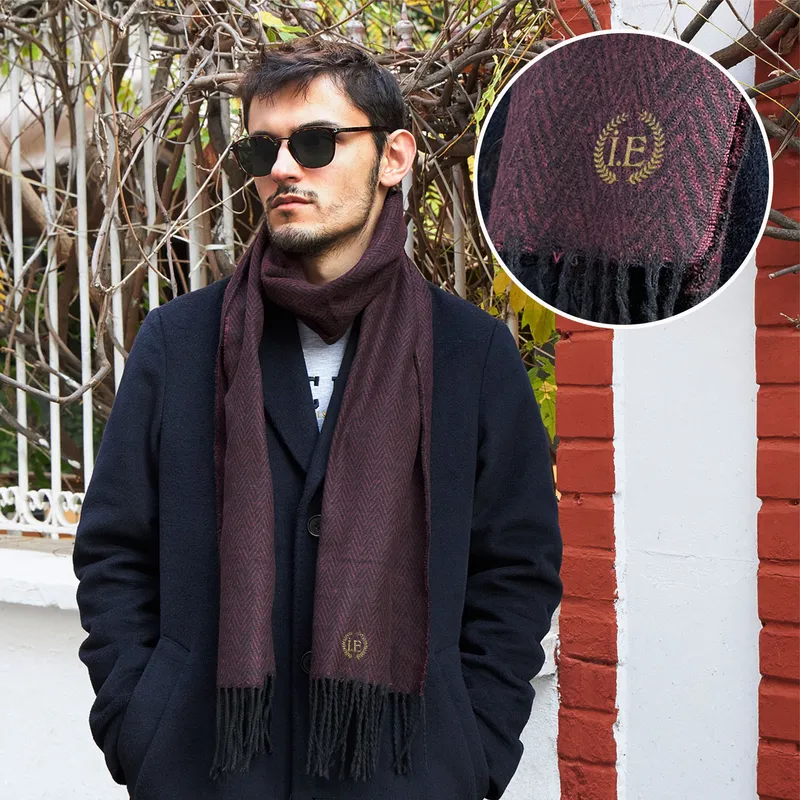 Personalized embroidered scarf discount