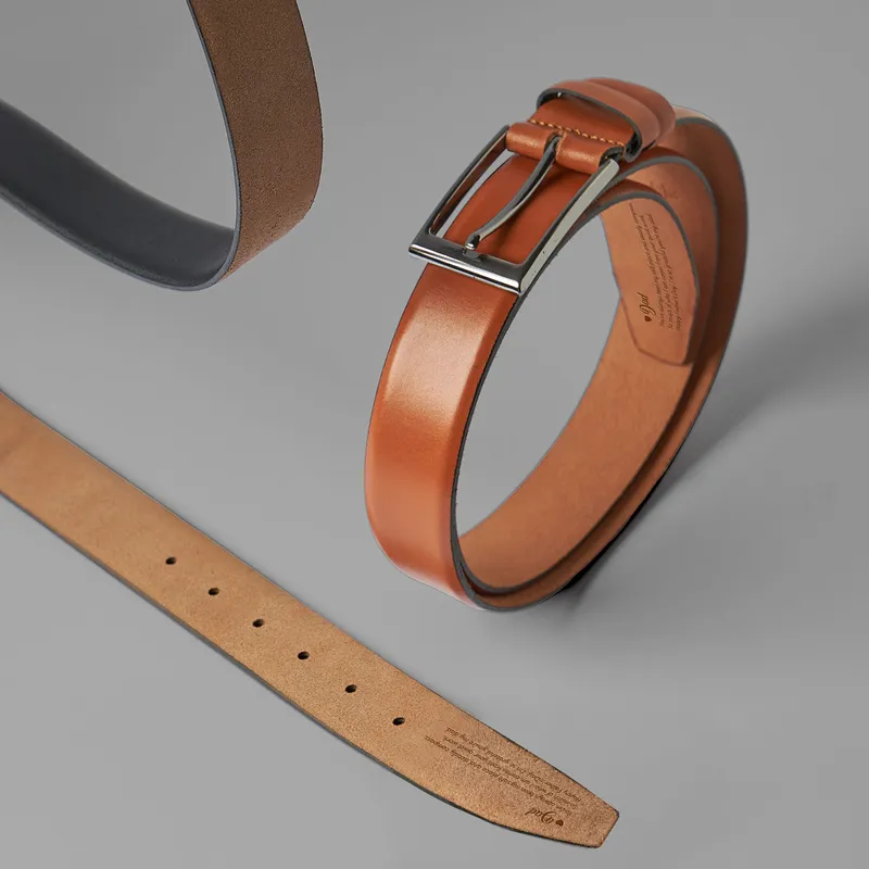 Personalized Engraved Leather Belt for Dad