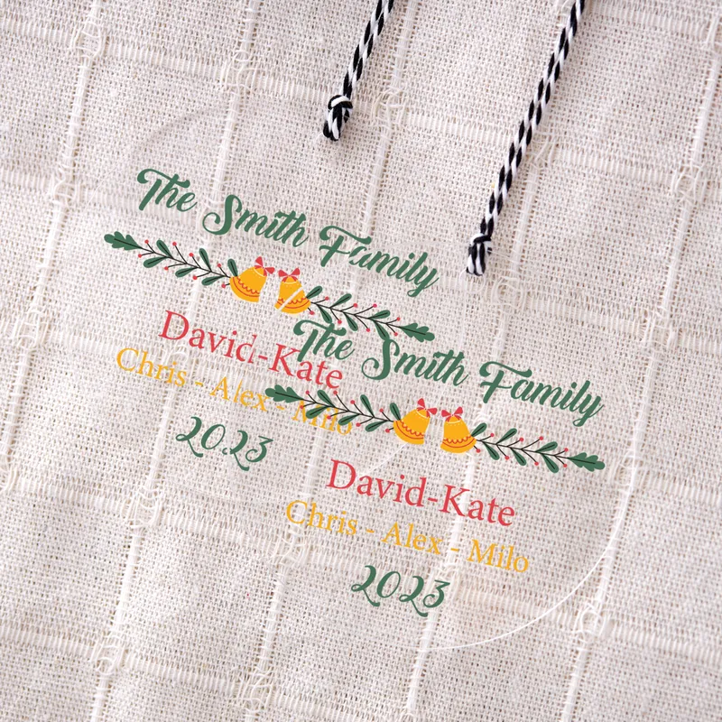 Personalized Family Christmas Ornament