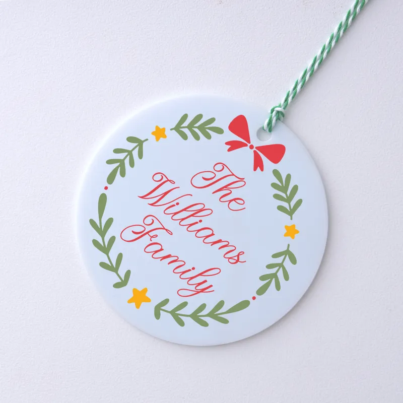 Personalized Family Keepsake Ornament