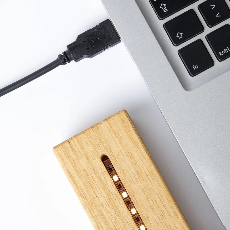 Personalised Family Photo Line Art LED Lamp