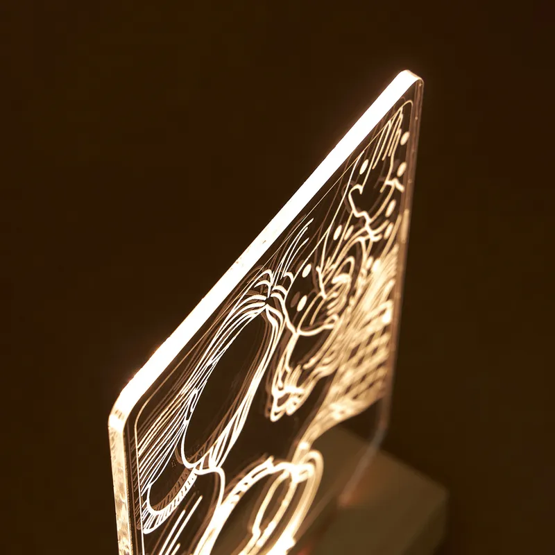 Personalized Family Line Art Portrait Lamp