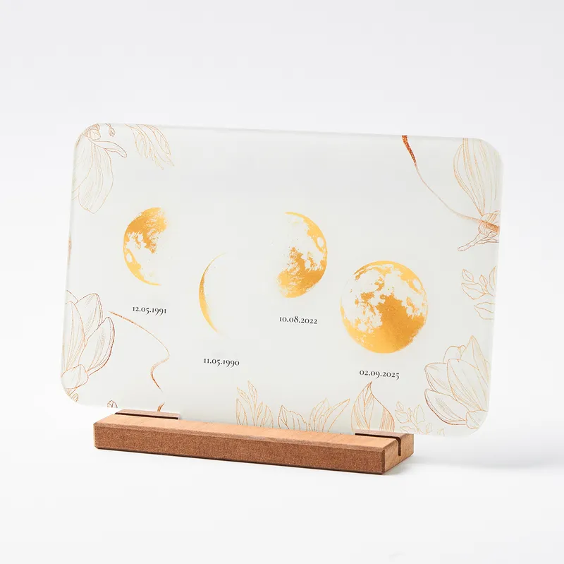 Personalized Family Moon Phase Desktop Plaque