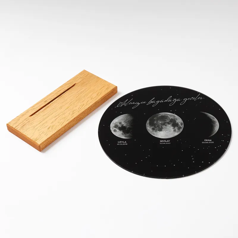 Personalized Family Moon Phase Plaque