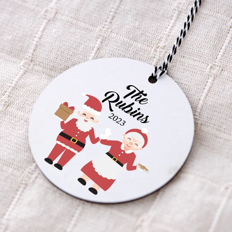 Personalised Family Name Christmas Ornament for Holiday Cheer