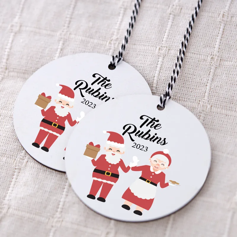 Personalised Family Name Christmas Ornament for Holiday Cheer