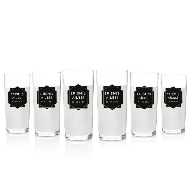 Personalized Family Name Raki Glass Set with Carafe
