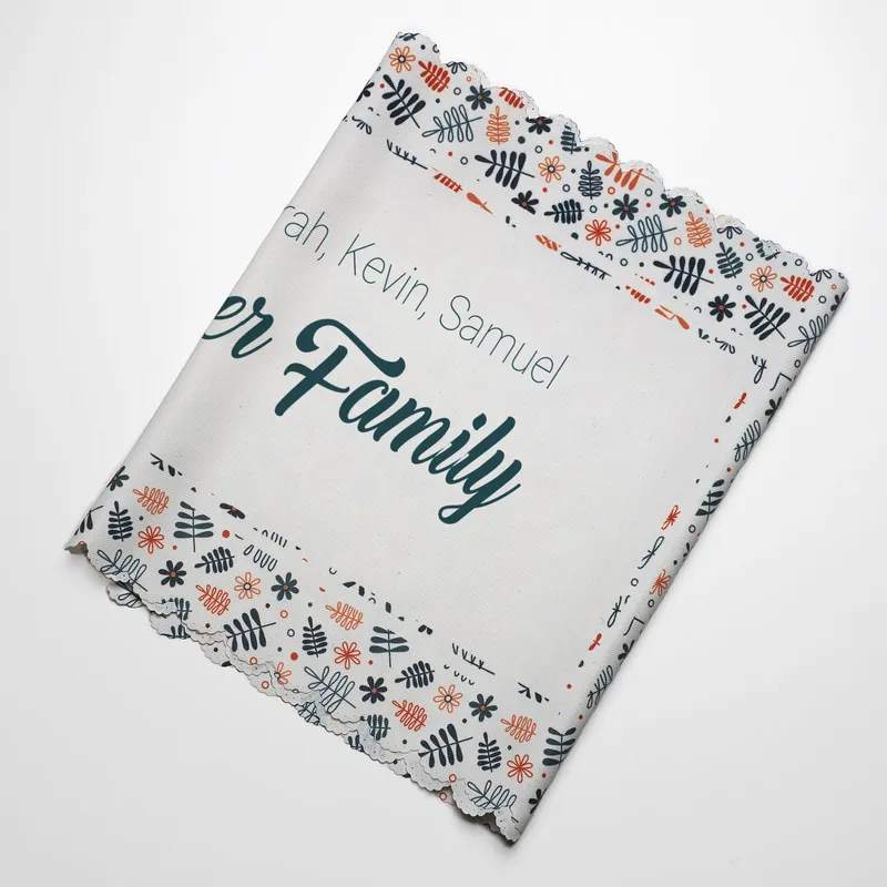 Personalized Family Name Table Runner for 4-6 People