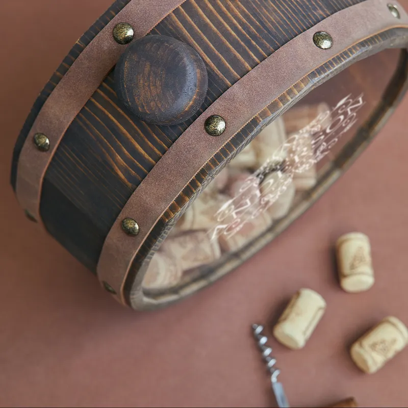 Personalized Family Name Wine Cork Holder Display Box