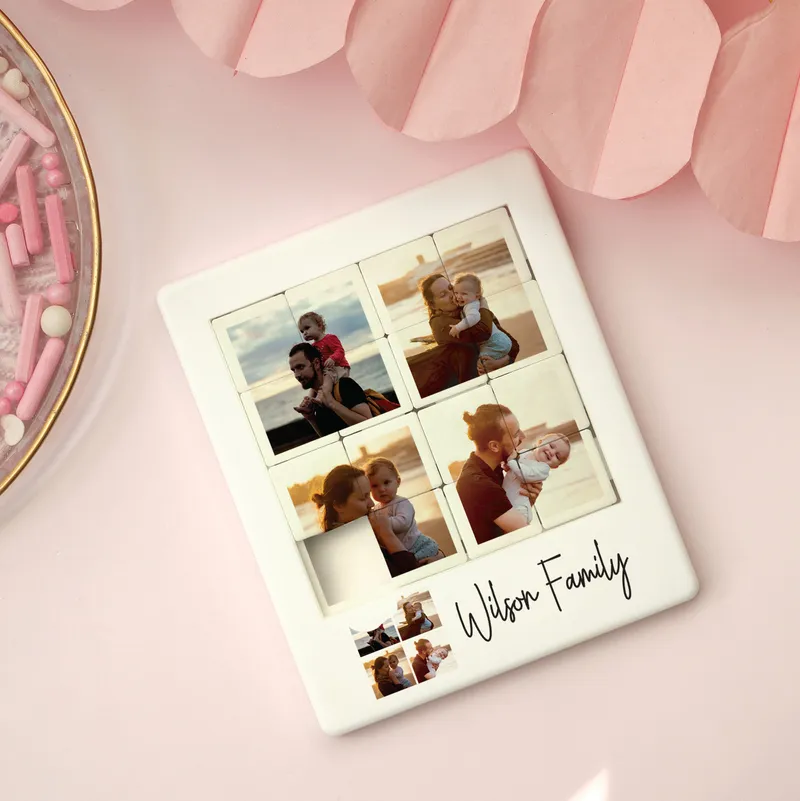 Personalized Family Photo Sliding Puzzle Gift
