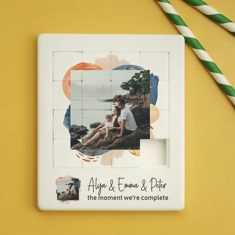 Personalized Family Photo Sliding Puzzle Gift