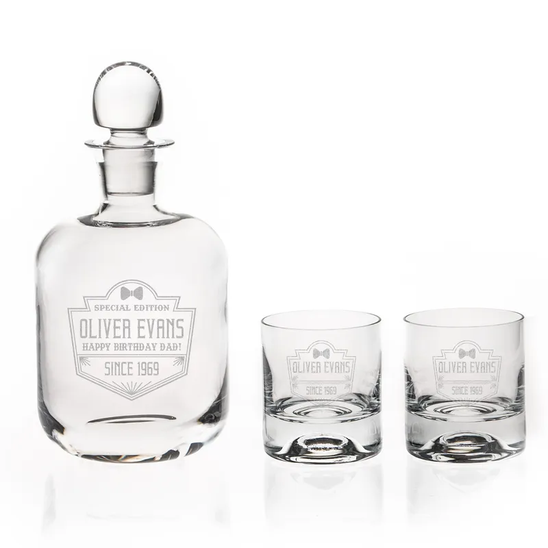 Personalized Father's Day Gift Nashville Whiskey Set