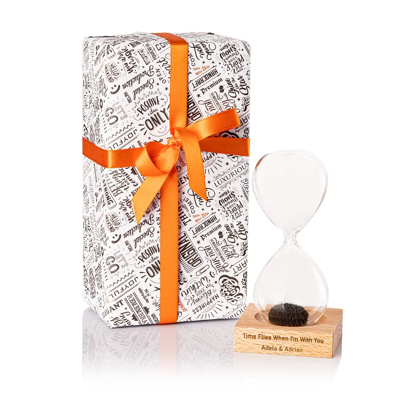 Personalized Magnetic Hourglass with Message