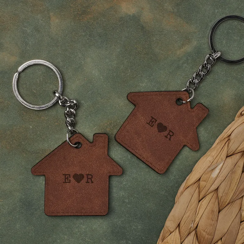 Personalized First Home Keychain Gift for Couples